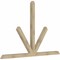Ekena Millwork Saratoga Rough Sawn Timber Gable Bracket, Douglas Fir, 96"W x 64"H x 4"D x 4"F, 16/12 Pitch GBW096X64X0404SAR00RDF - alternate 3